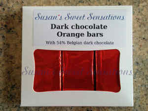 Dark chocolate orange bars